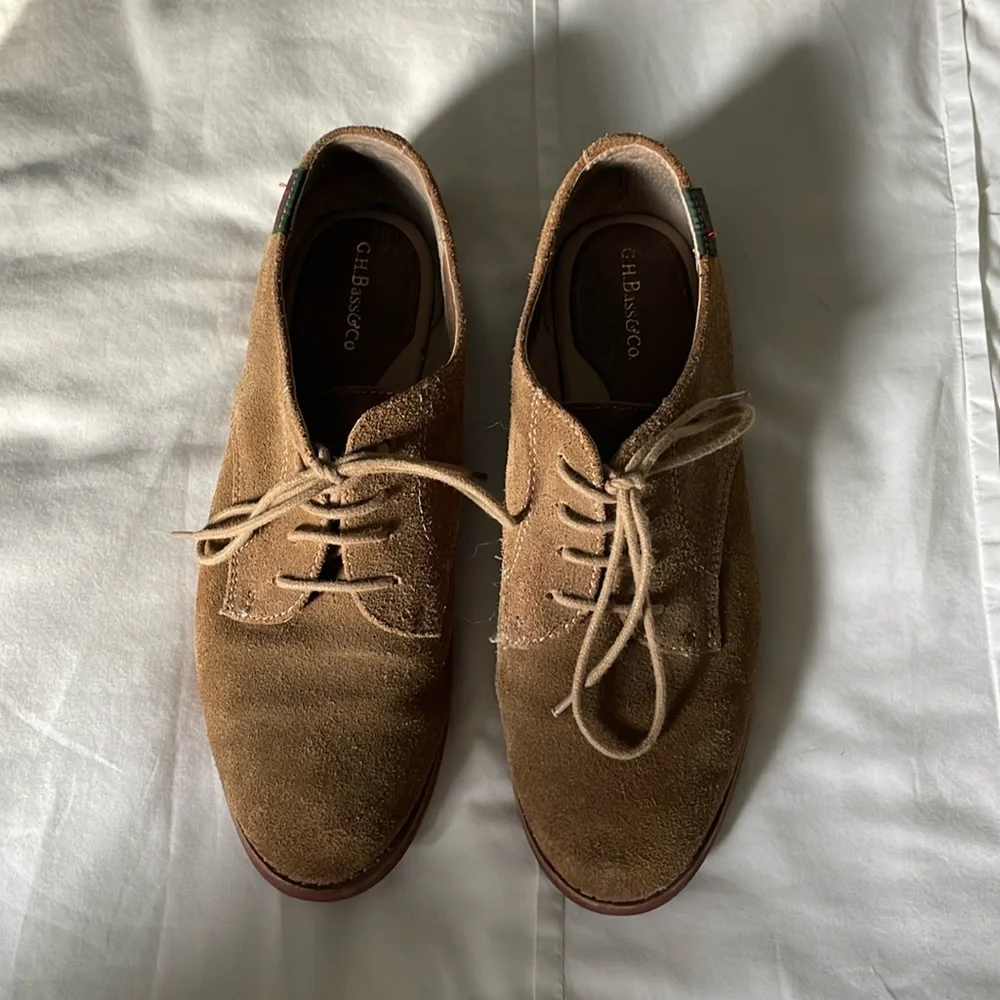 G. H. Bass & Co. suede leather Oxford shoes - Picture 2 of 7